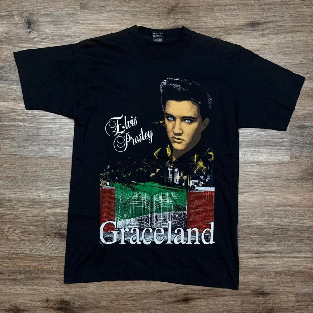 VTG 1992 Elvis I've Been To Graceland Tshirt By Fruit Of The Loom single stitch